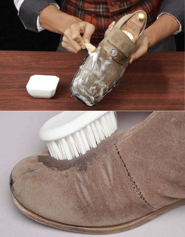 Как отмыть сапоги. Восстановление замшевой обуви. Замшевые потертости на сапогах. Замша обувь. Загрязненная замшевая обувь.