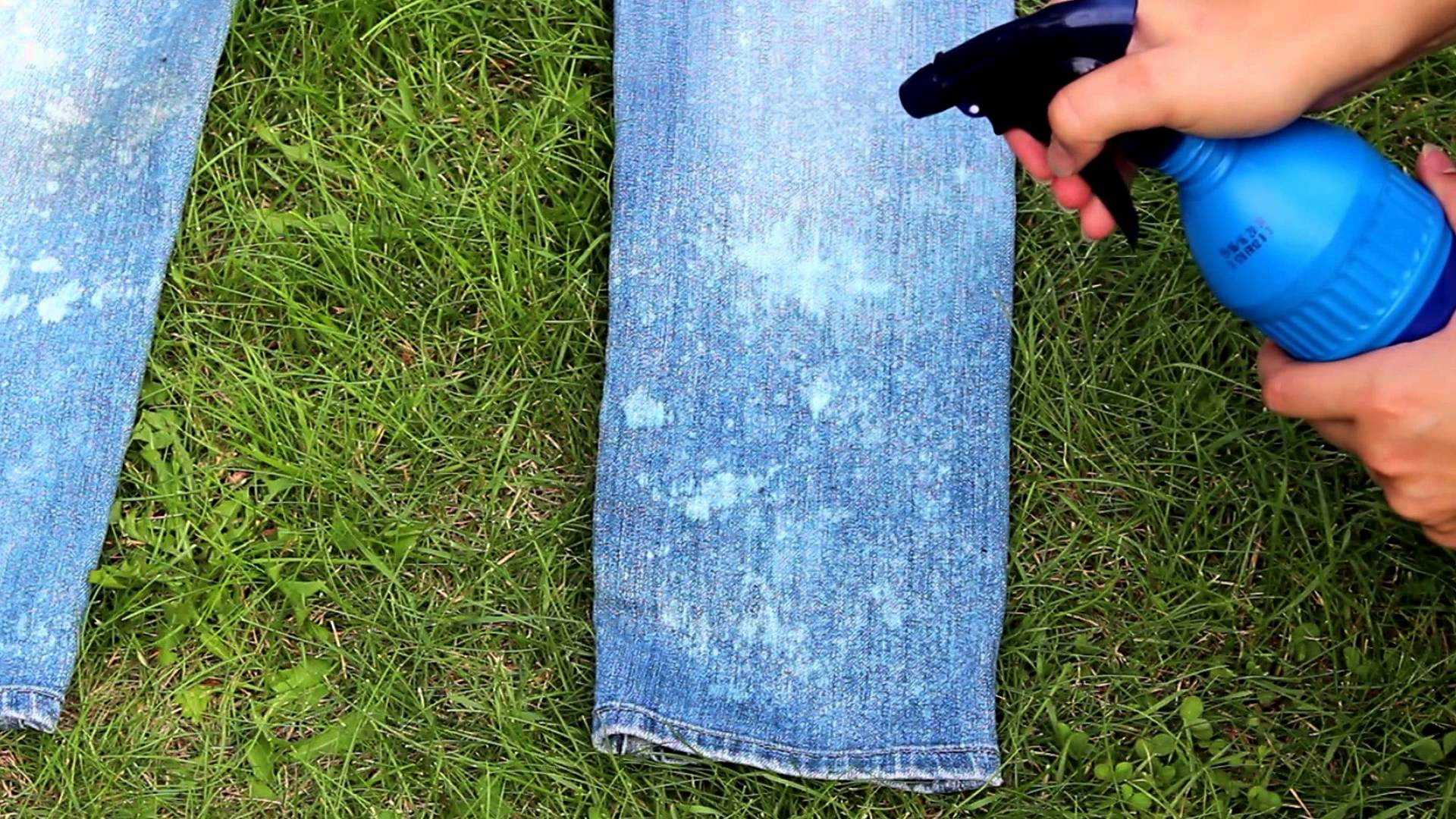 Удаление пятен травы с джинсов, как удалить не повредив ткань